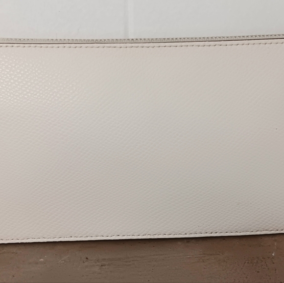 Authentic Vintage Coach Clutch Ivory Zippered Envelope Wallet Luggage Bag - Picture 5 of 7